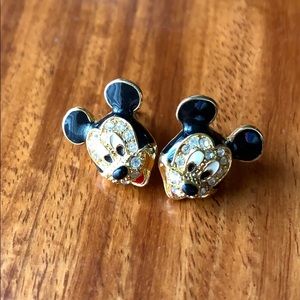 Mickey Mouse rhinestone earrings